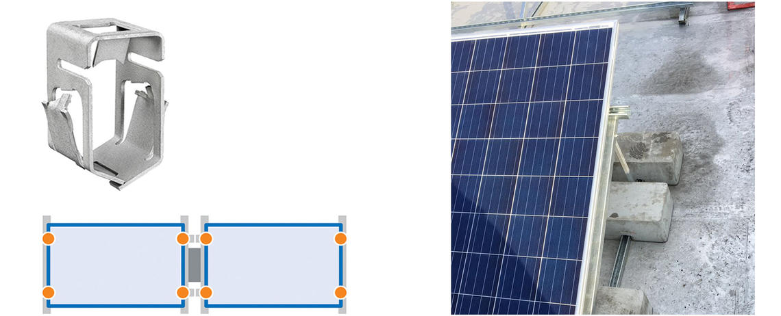 Ballasted PV structure Ballasted PV structure